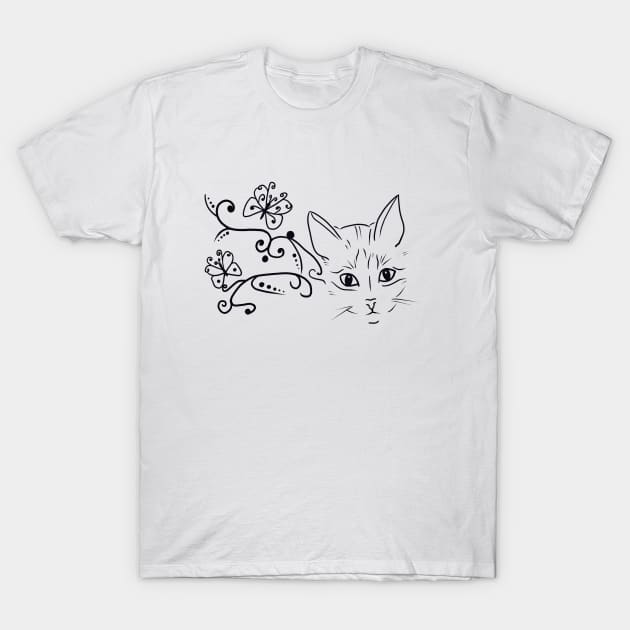 Katzentattoo T-Shirt by Blumchen